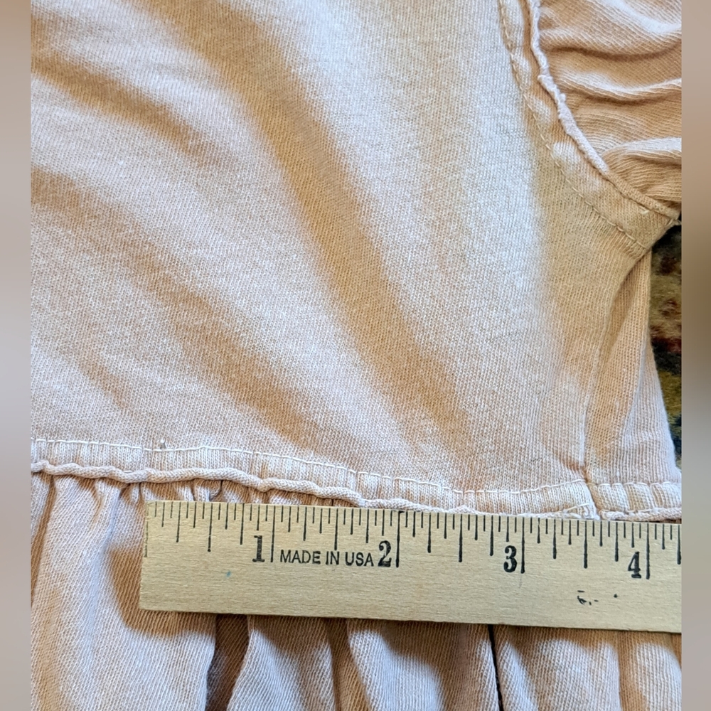 We The Free Babydoll Top 100% Cotton Large Blush - Picture 10 of 14